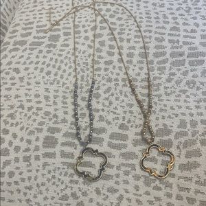 leopard long necklaces with beads